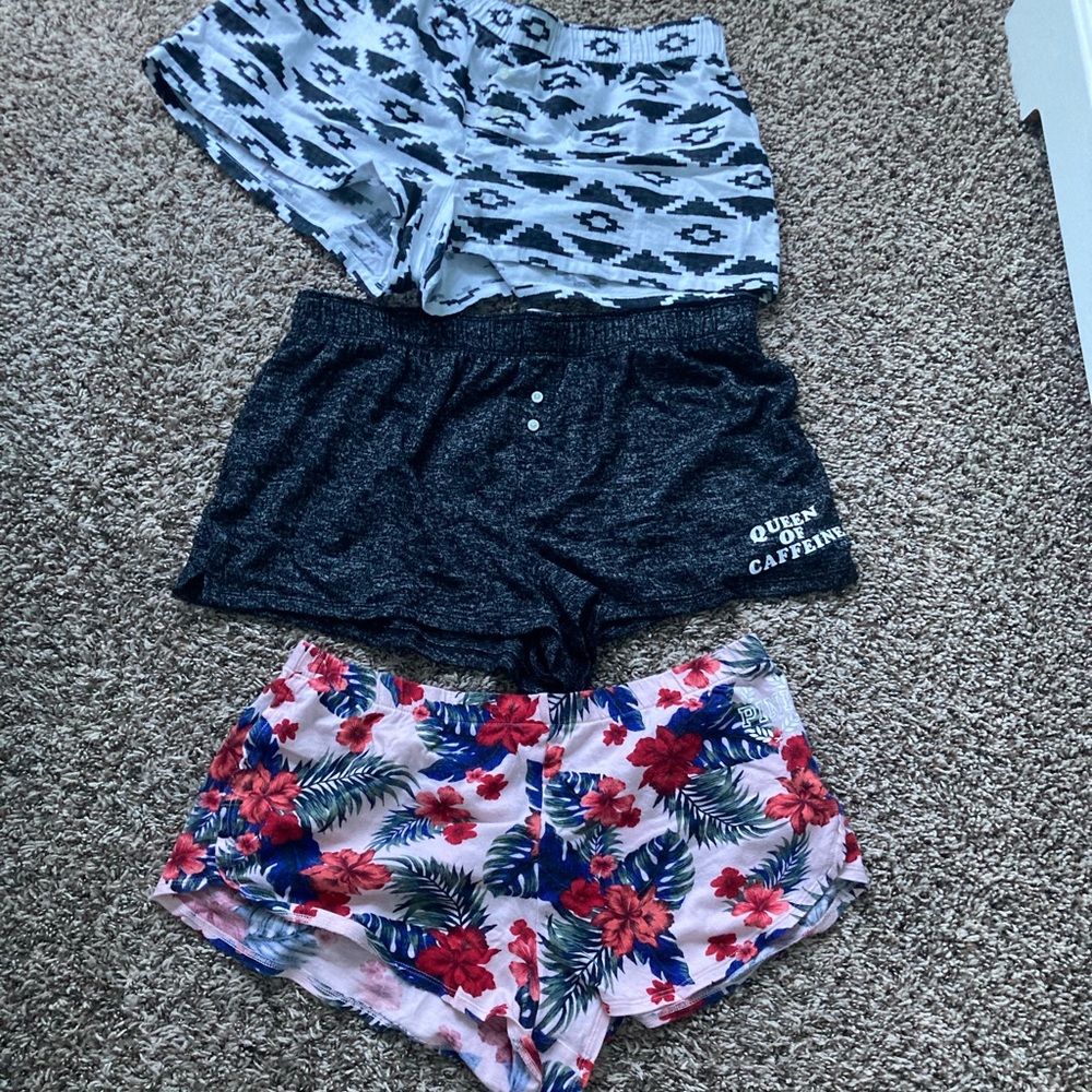 VS Pink pj shorts bundle